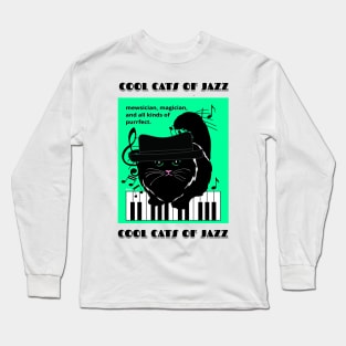 Cool Cats of Jazz-jazz music Long Sleeve T-Shirt